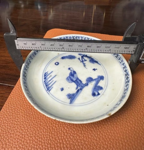 古玩陶瓷人物故事紋盤真品鑒賞圖