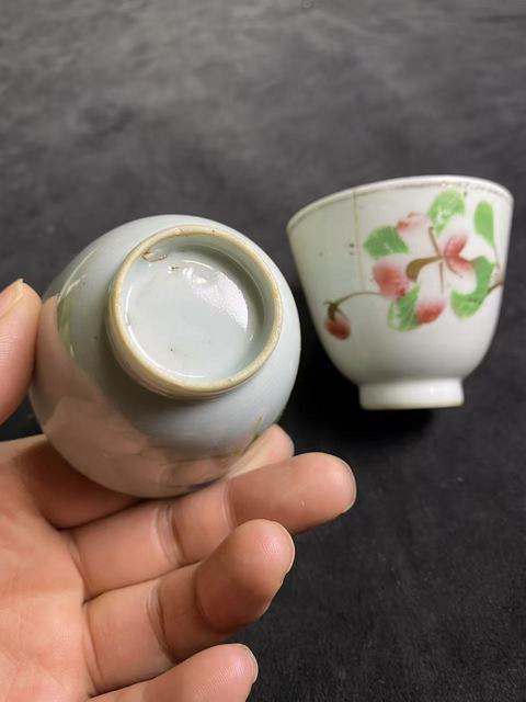 古玩陶瓷民國花卉紋杯拍賣，當前價格10元