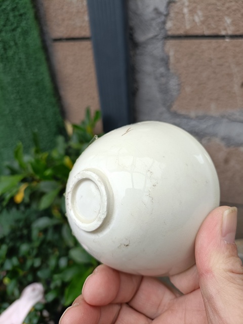 古玩陶瓷定窯白瓷刻花茶盞真品鑒賞圖