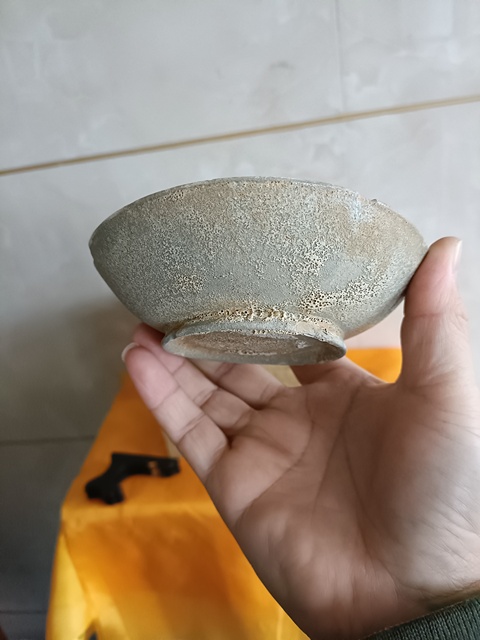 古玩陶瓷越窯青瓷洗真品鑒賞圖