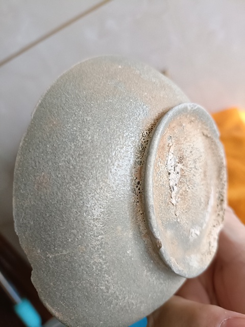 古玩陶瓷越窯青瓷洗真品鑒賞圖