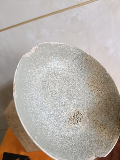 古玩陶瓷越窯青瓷洗真品鑒賞圖