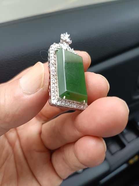 古玩玉器和田碧玉“平安無事牌”真品鑒賞圖