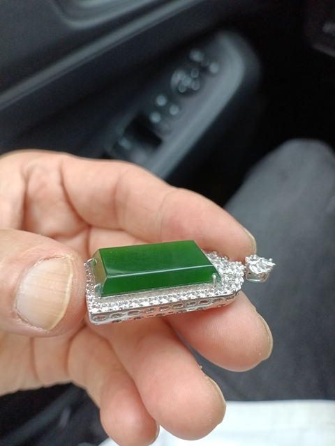 古玩玉器和田碧玉“平安無事牌”真品鑒賞圖