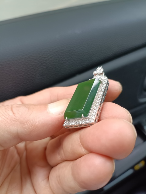 古玩玉器和田碧玉“平安無事牌”真品鑒賞圖