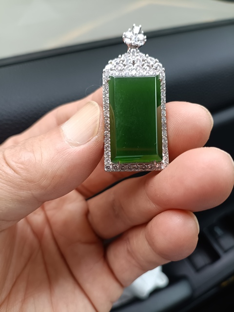 古玩玉器和田碧玉“平安無事牌”真品鑒賞圖