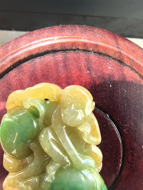 古玩玉器天然翡翠雕件真品鑒賞圖