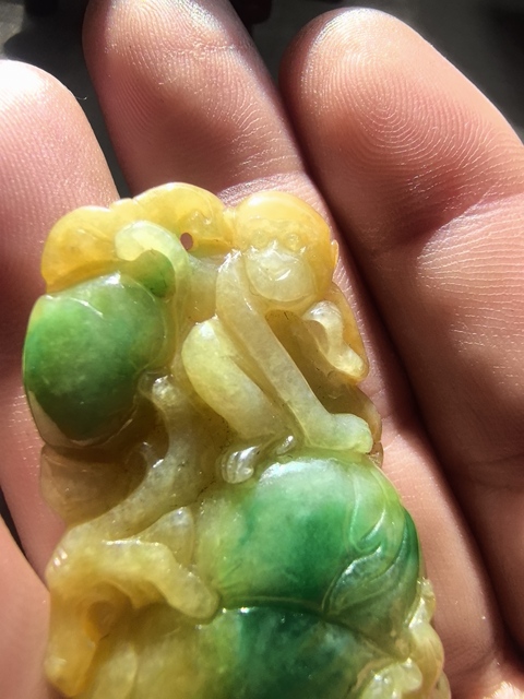 古玩玉器天然翡翠雕件真品鑒賞圖