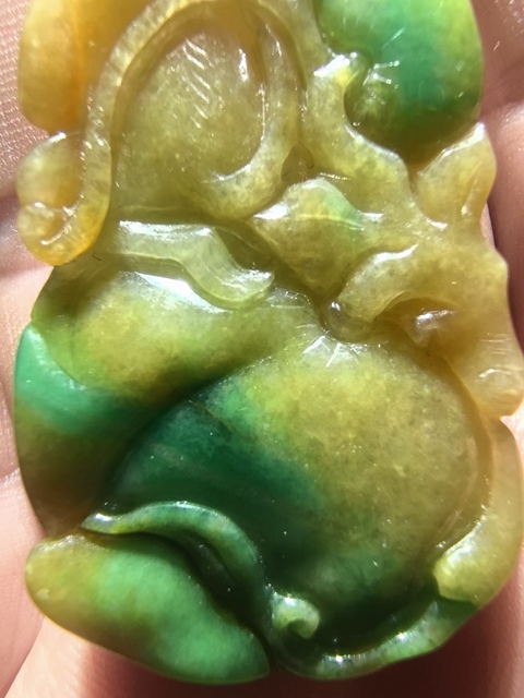 古玩玉器天然翡翠雕件真品鑒賞圖