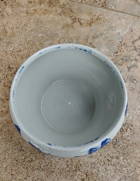 古玩陶瓷青花蝴蝶紋缸真品鑒賞圖