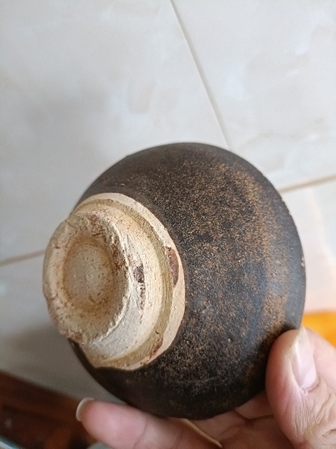 古玩陶瓷吉州窯月影梅茶盞真品鑒賞圖