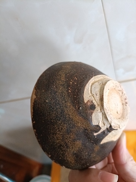 古玩陶瓷吉州窯月影梅茶盞真品鑒賞圖