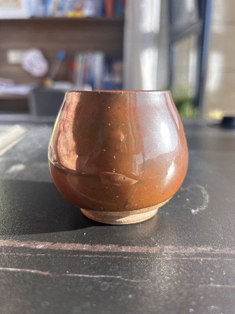 古玩陶瓷紅耀州雞心罐真品鑒賞圖