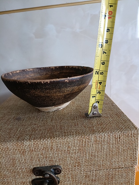 古玩陶瓷吉州窯月影梅茶盞拍賣，當(dāng)前價格1580元