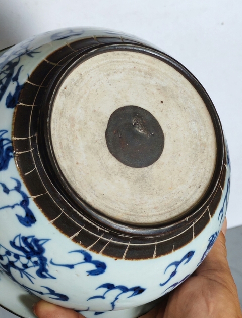 古玩陶瓷青花鐵骨泥趕珠龍紋爐真品鑒賞圖