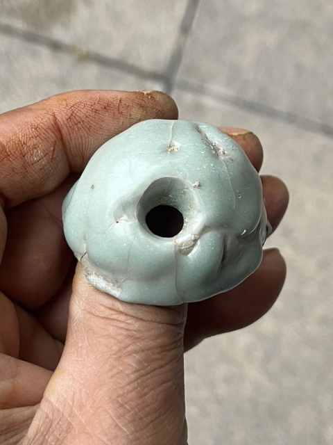 古玩陶瓷龍泉仿官窯火照真品鑒賞圖