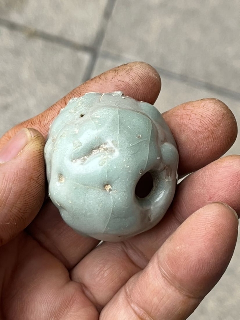 古玩陶瓷龍泉仿官窯火照真品鑒賞圖