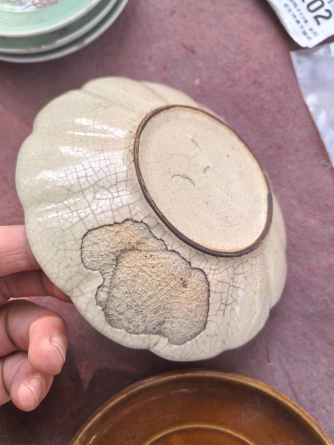 古玩陶瓷白釉盤真品鑒賞圖