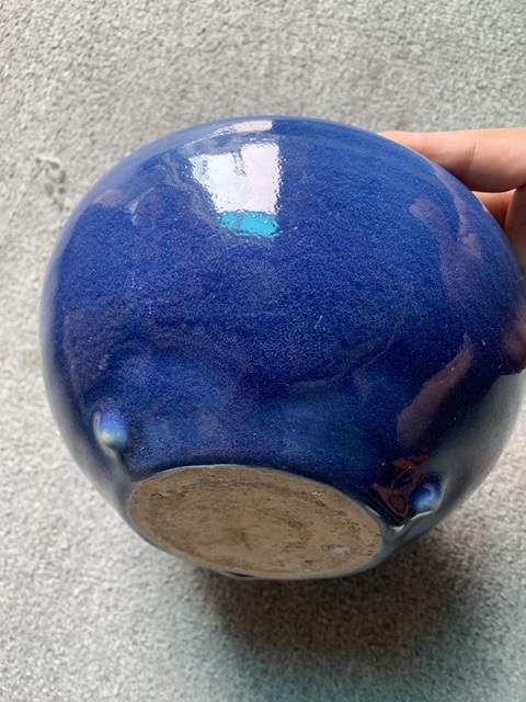 古玩陶瓷祭藍釉爐真品鑒賞圖