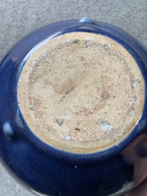 古玩陶瓷祭藍釉爐真品鑒賞圖