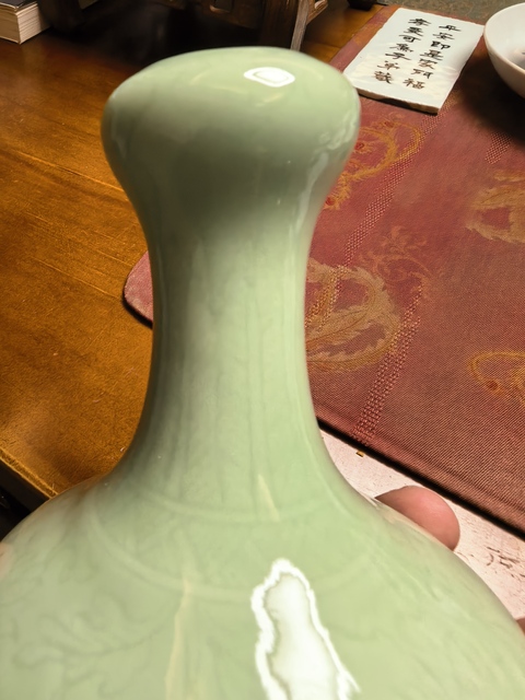 古玩陶瓷蒜頭瓶真品鑒賞圖