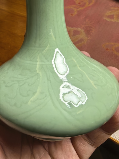 古玩陶瓷蒜頭瓶真品鑒賞圖