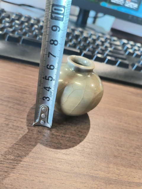 古玩陶瓷龍泉青瓷水盂正窯口真品鑒賞圖