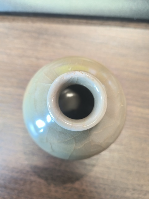 古玩陶瓷龍泉青瓷水盂正窯口真品鑒賞圖