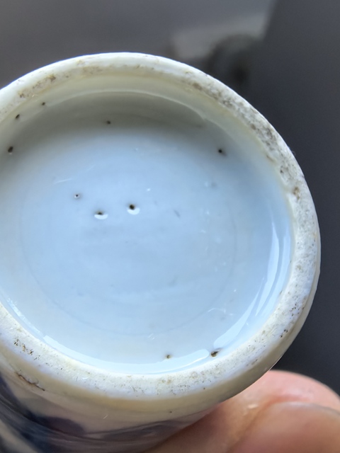 古玩陶瓷博古圖青花瓶真品鑒賞圖