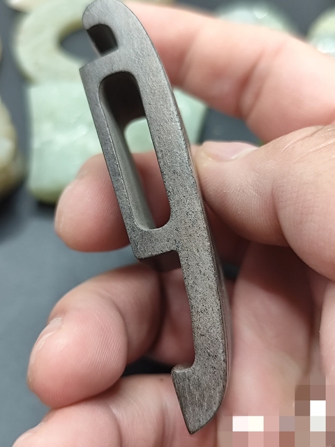 古玩玉器做舊仿古“玉劍璏”真品鑒賞圖