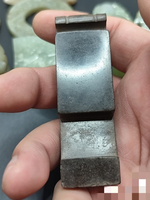 古玩玉器做舊仿古“玉劍璏”真品鑒賞圖