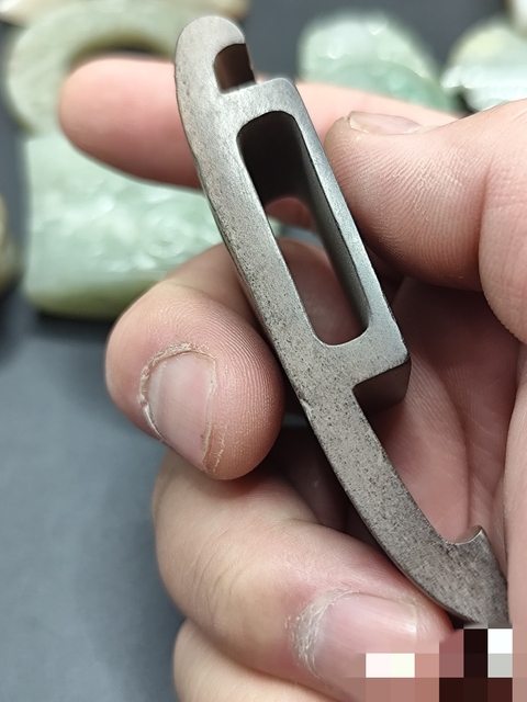 古玩玉器做舊仿古“玉劍璏”真品鑒賞圖