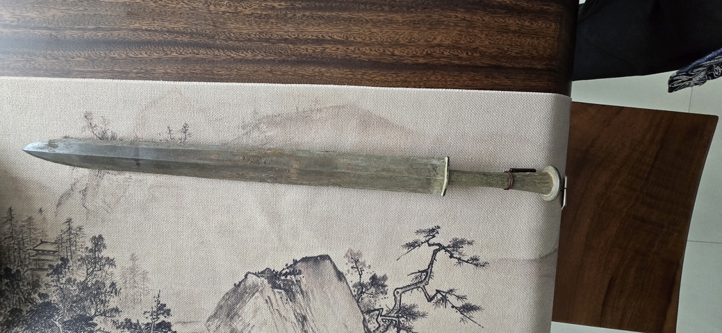 古玩銅器戰國青銅劍真品鑒賞圖