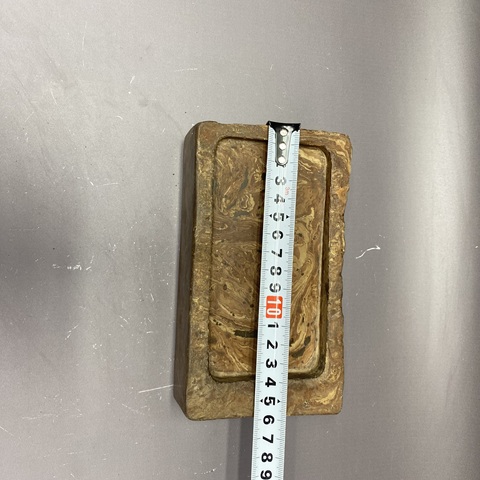 古玩陶瓷 絞胎磚硯真品鑒賞圖