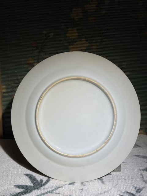 古玩陶瓷博古圖粉彩盤真品鑒賞圖