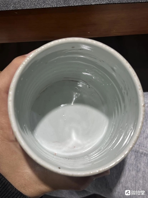 古玩陶瓷嬰戲紋青花筆筒真品鑒賞圖