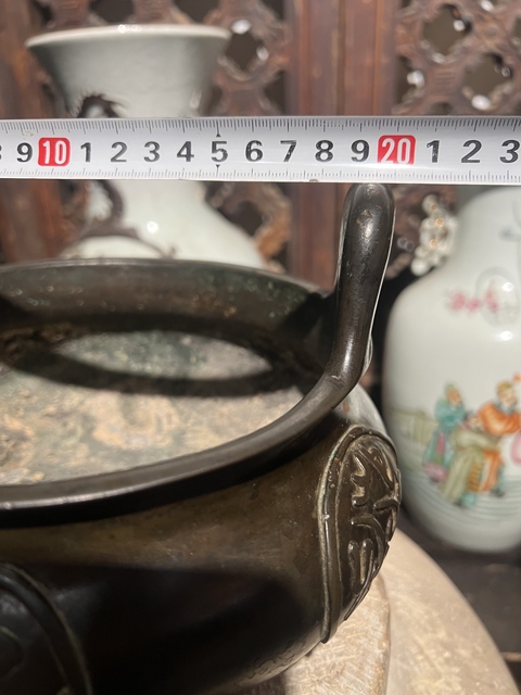 古玩銅器爐子真品鑒賞圖