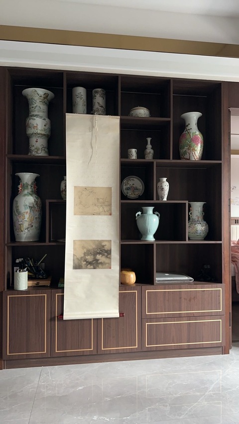 古玩字畫松山 山水圖真品鑒賞圖