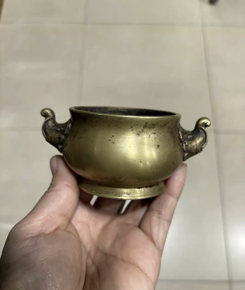 古玩銅器銅爐真品鑒賞圖