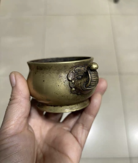 古玩銅器銅爐真品鑒賞圖