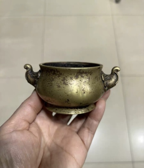 古玩銅器銅爐真品鑒賞圖
