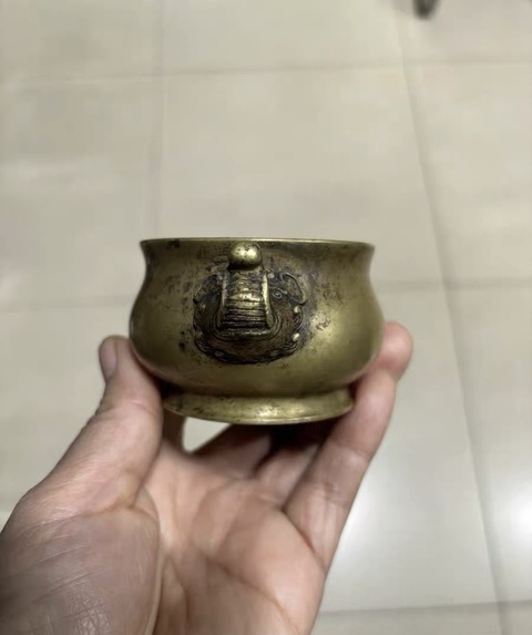古玩銅器銅爐真品鑒賞圖