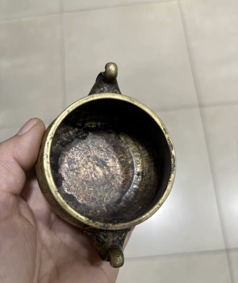 古玩銅器銅爐真品鑒賞圖