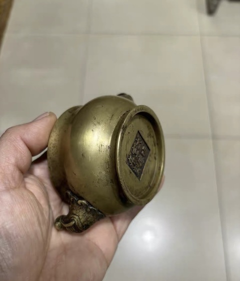 古玩銅器銅爐真品鑒賞圖