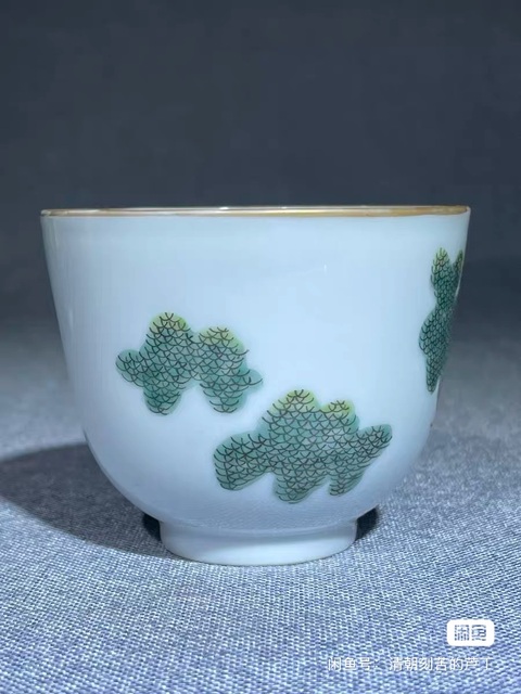 古玩陶瓷二甲傳臚杯真品鑒賞圖