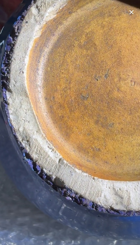 古玩陶瓷窯變藍釉天球瓶真品鑒賞圖