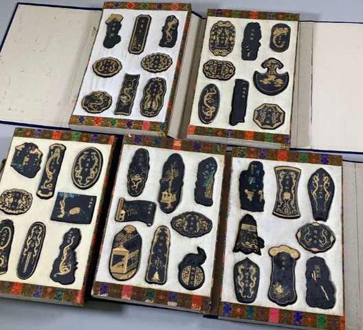 古玩雜項御園圖墨一套真品鑒賞圖