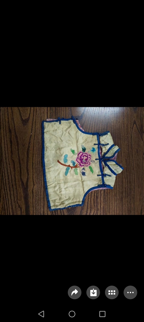 古玩雜項刺繡馬甲真品鑒賞圖