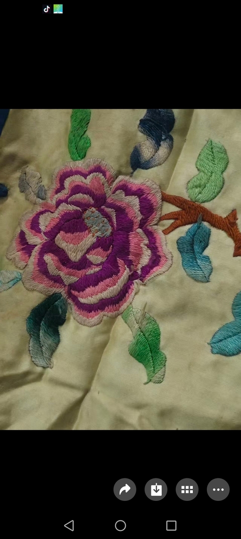 古玩雜項刺繡馬甲真品鑒賞圖