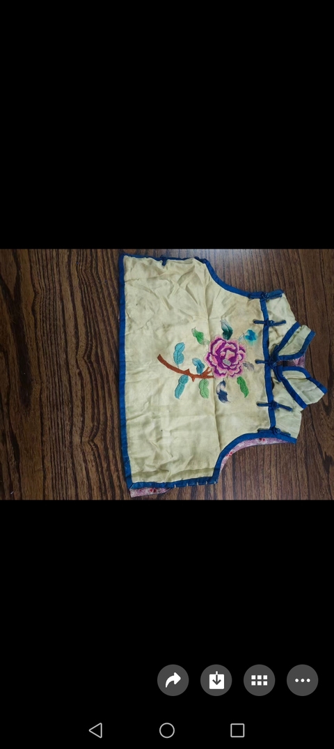 古玩雜項刺繡馬甲真品鑒賞圖